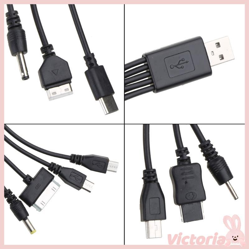 Universal USB To Multi Plug Cellpahone Charger Cable 10 in 1 USB Cable 20CM
