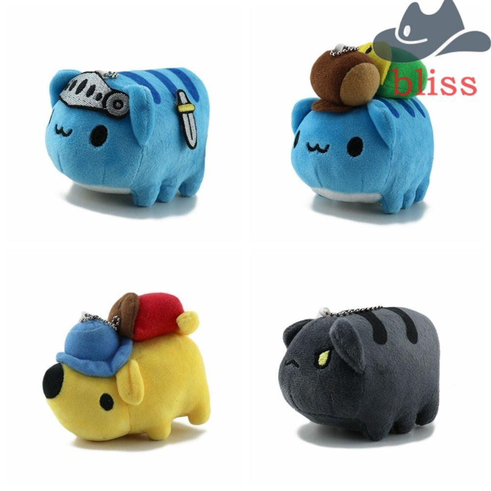BLISS Bugcat Capoo พวงกุญแจ,หลายสไตล์แมวสีฟ้าของเล่น Bugcat จี้,น่ารัก PP ผ้าฝ้ายกระเป๋า Charm การ์ต