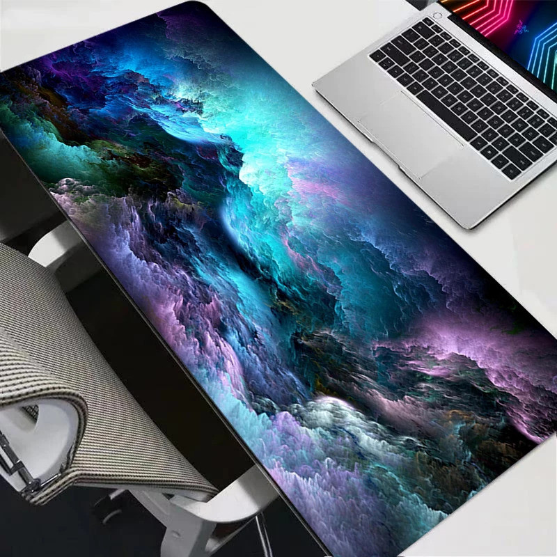 Space Mouse Pad XXL Mousepad แป้นพิมพ์คอมพิวเตอร์ Pad แผ่นรองเม้าส์ Gamer Soft Office พรมตารางเดสก์ท