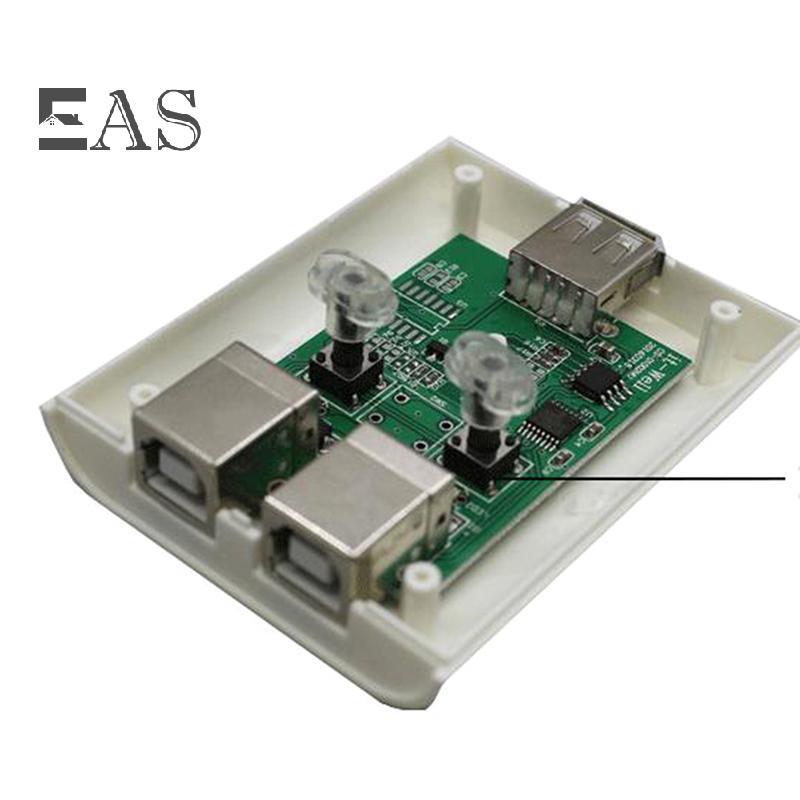 [EA] อุปกรณ์แชร์เครื่องพิมพ์ USB 2 พอร์ตคู่มือ Kvm Switching Splitter Hub Converter TH