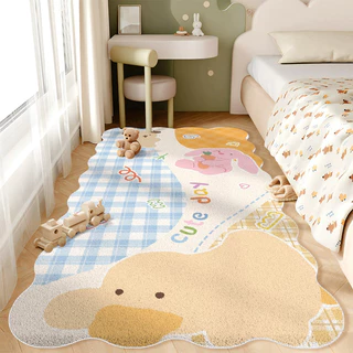 พร้อมส่ง พรมข้างเตียง 40x120cm ลายกราฟิกโดปามีน แคชเมียร์เทียม นุ่มหนากันเย็น กันลื่น ทนสกปรก