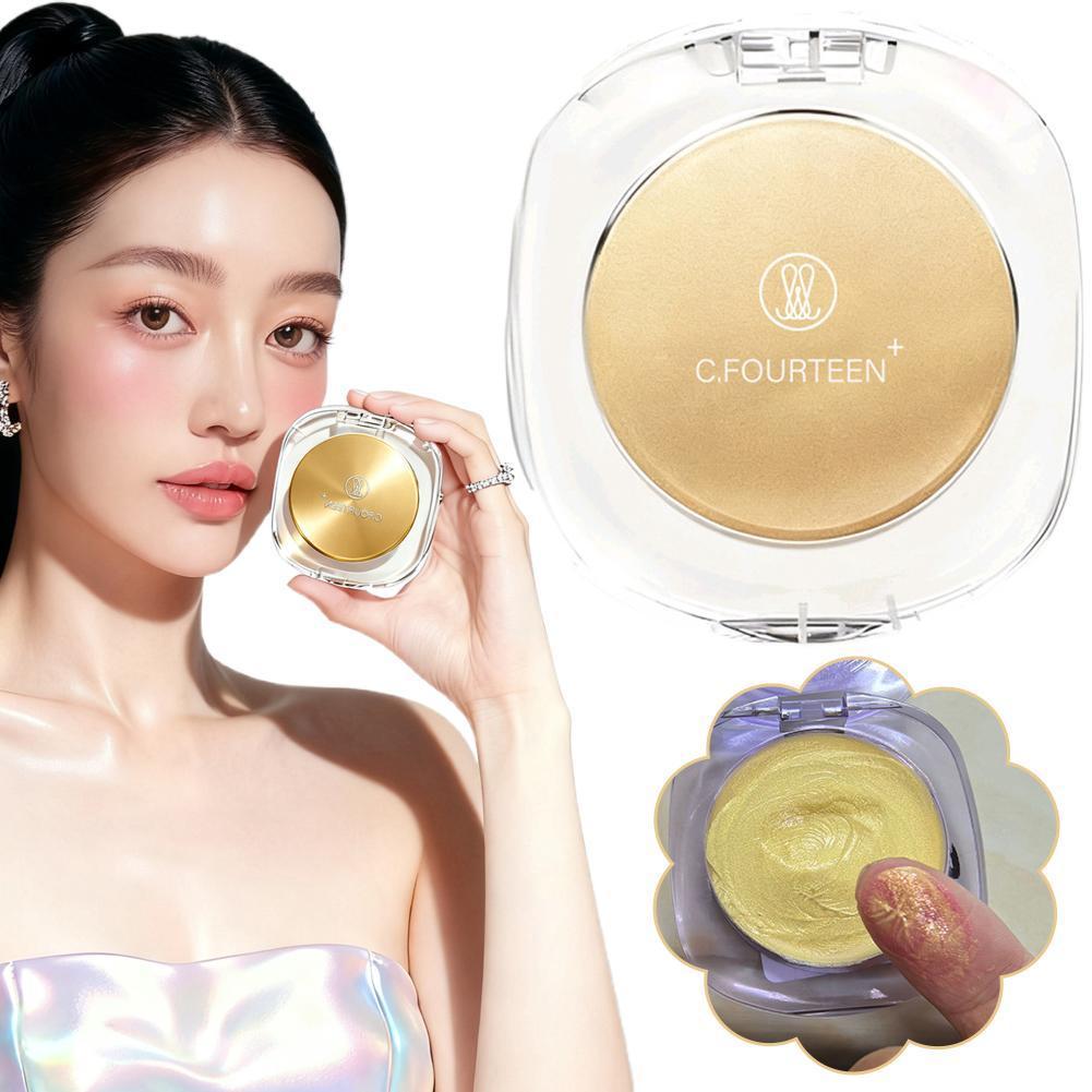 Golden Peach Highlighter Blush, Hydrating Multi-use Cream Blush, (lips Gold Blush, Pink T8v1