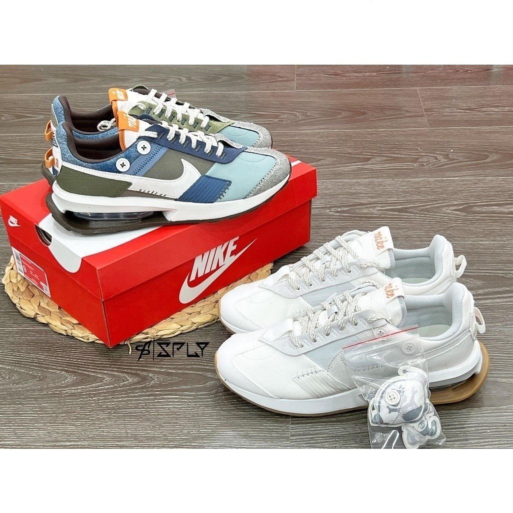 โปรโมชั่น Air Max Pre Day Voodoo Doll Beige Grey Denim Stitching Casual Sports Training Running Shoe