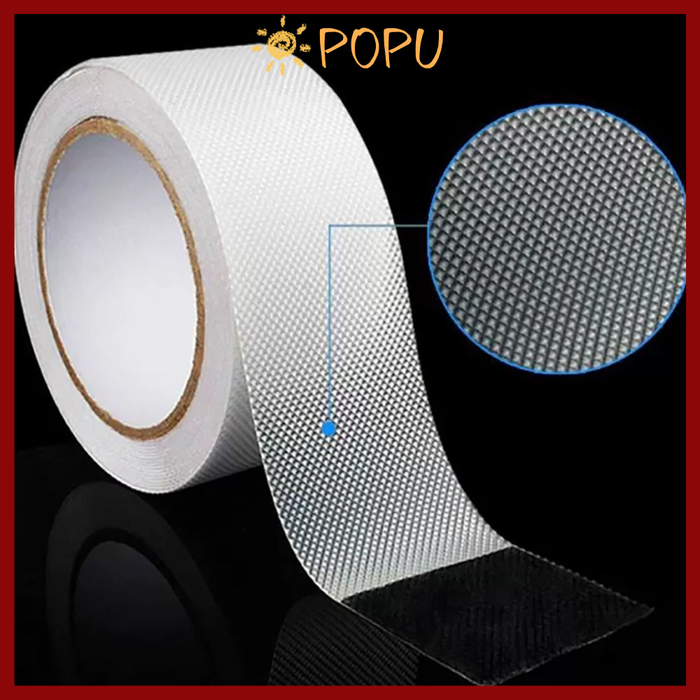 POPU 5 เมตร/ม้วนเทป PEVA,ผิวชั้นเทปกันลื่น,ห้องน้ําบ้านกาวที่แข็งแกร่งบันได Grip สติกเกอร์