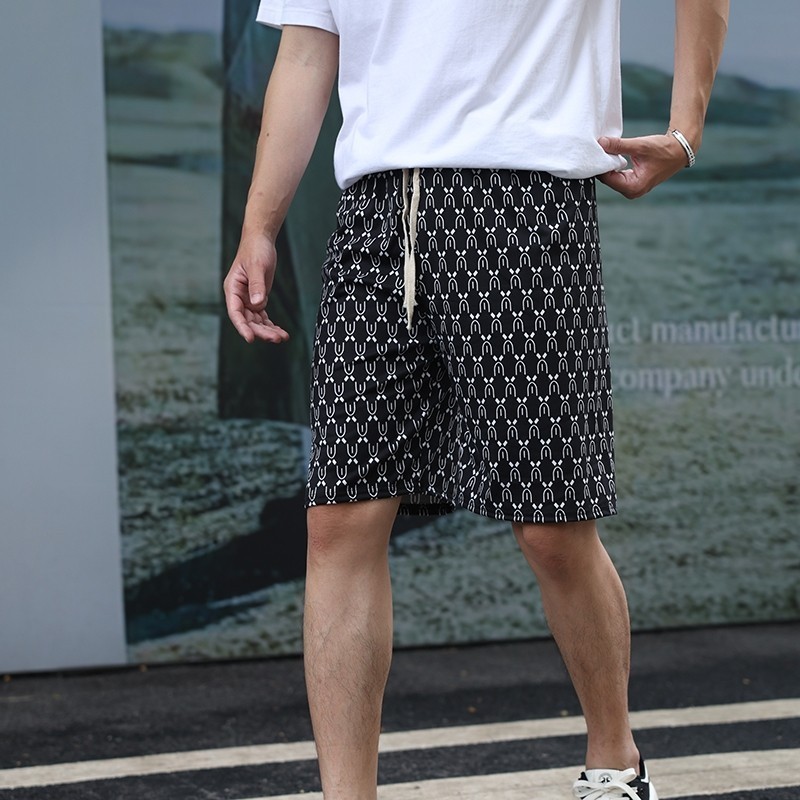 Rich TEE กางเกงขาสั้นสวมใส่สบาย กางเกงขาสั้นลำลอง แห้งเร็ว เอวยางยืดคุณภาพดีและราคาถูก ฟรีไซร์ เอว 2