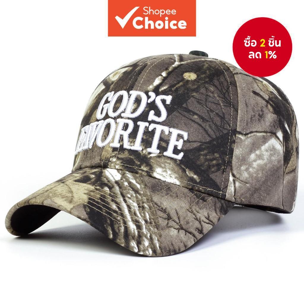 Unisex GODS FAVORITE Camouflage หมวกฮิปฮอปแบบปรับได้สําหรับฤดูใบไม้ผลิและฤดูใบไม้ร่วงผจญภัยกลางแจ้ง