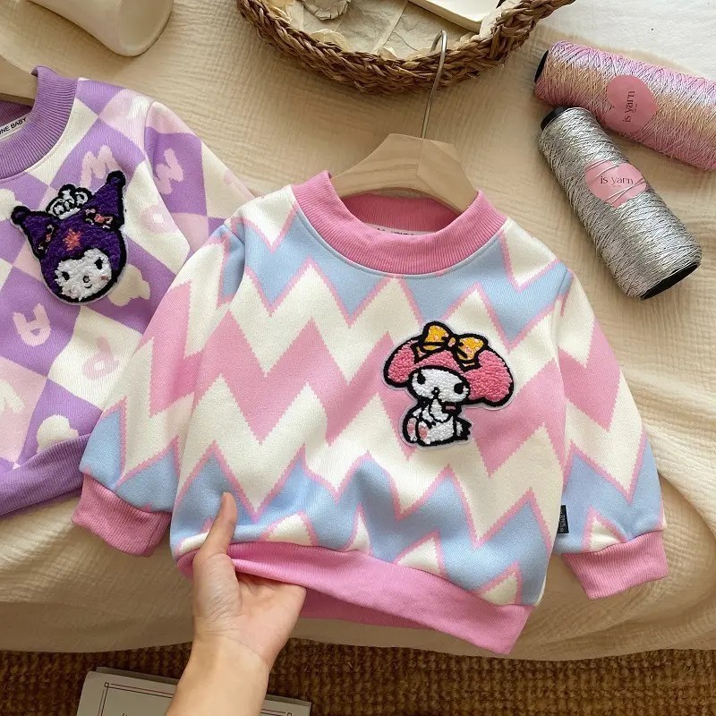 🎆เสื้อสเวตเตอร์ สำหรับเด็กผู้ชายและเด็กผู้หญิง เสื้อคอกลม แบบสวม🎆พร้อมส่งในไทย