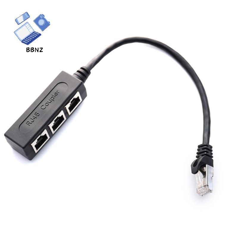 [BBNZ] RJ45 Splitter LAN Ethernet Network RJ45 Connector Splitter Adapter Cable TH