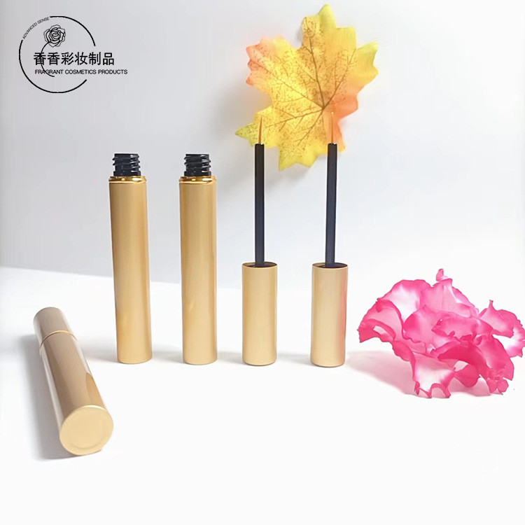 ผลิตภัณฑ์อลูมิเนียม 5ml รอบ Matte Silver Gold Circle Eyelash Growth Liquid Tube อายไลเนอร์หลอด Suppl