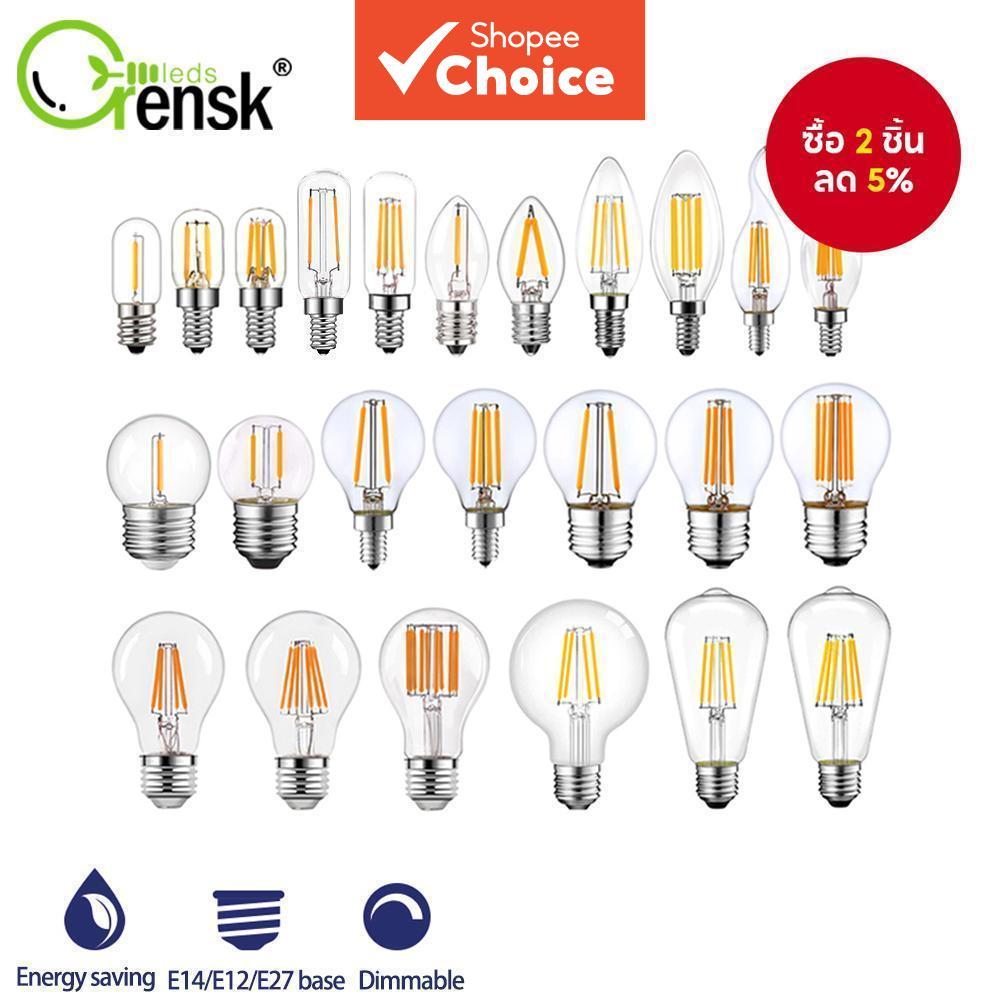 หลอดไฟ LED e12 e14 e27 1w 2w 3w 4w 6w 8w c7 c35 t20 t16 a19 g40 g80 t28 st64 หน้าแรก