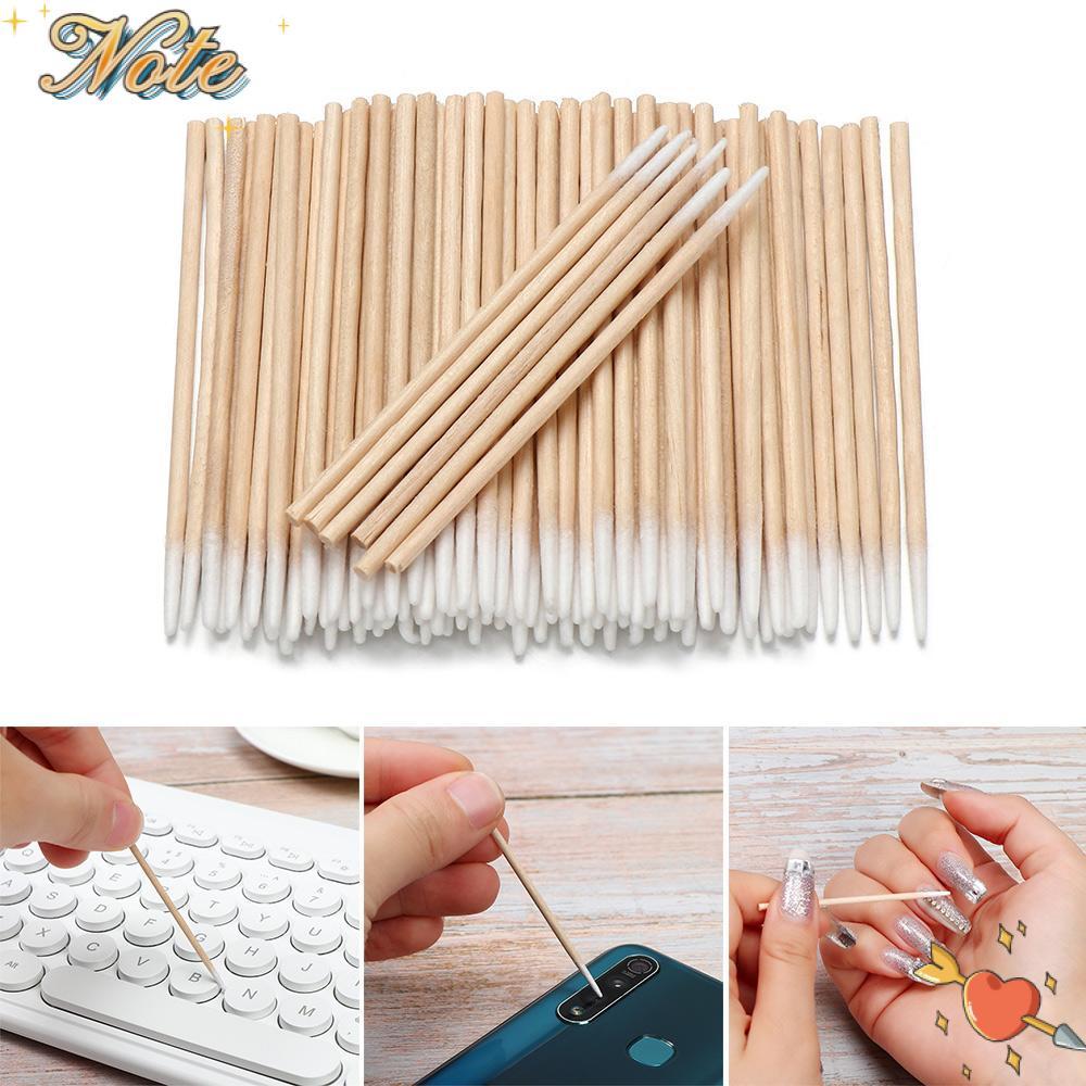 NOTEE 100/300PCS สําลีแบบใช้แล้วทิ้งอุปกรณ์แต่งหน้าเครื่องมือเครื่องสําอาง Lint Free Eyeshadow Exten