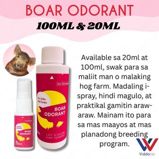 Boar Odorant Spray 20ml & 100ml for Pigs Heat Detection for Gilts and Sows