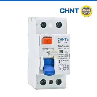**Type AC** CHINT เซอร์กิตเบรกเกอร์กันดูด RCCB รุ่น NL1-63 2P 40A 63A AC 10KA 30mA ห้ามใช้กับ Ev Charger เบรกเกอร์