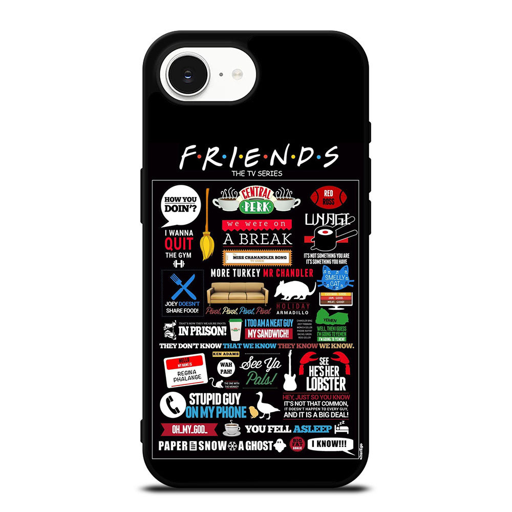 Posterhouzz Friends Tv Show Logo Protection Sleeve Case IPhone 16 17 Pro MAX Plus XR XS