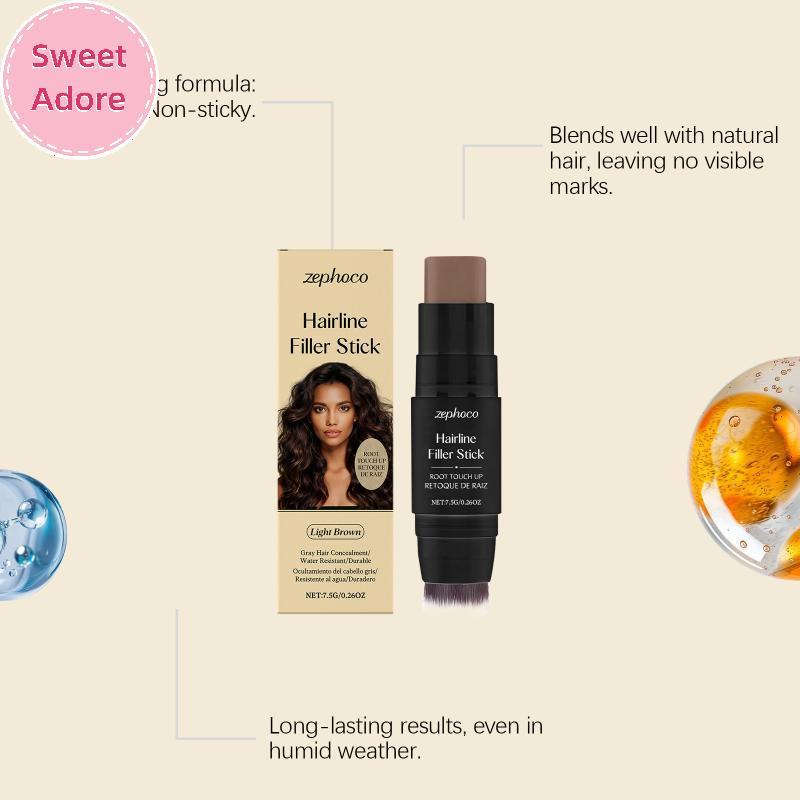 SWT สีน้ําตาล Hairline บรรจุดินสอ Root คอนซีลเลอร์ Dye Sti 2in1 แป้งสําหรับ Qui Shadow Touch Up และ 