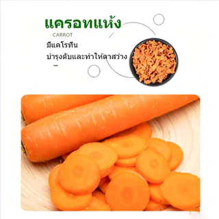 อาหารนกแก้ว ผัก ผลไม้ Freeze dried Nutrition blend อาหารนก อาหารนกแก้วซันคอนัวร์ เหมาะสำหรับนกแก้วทุกชนิด