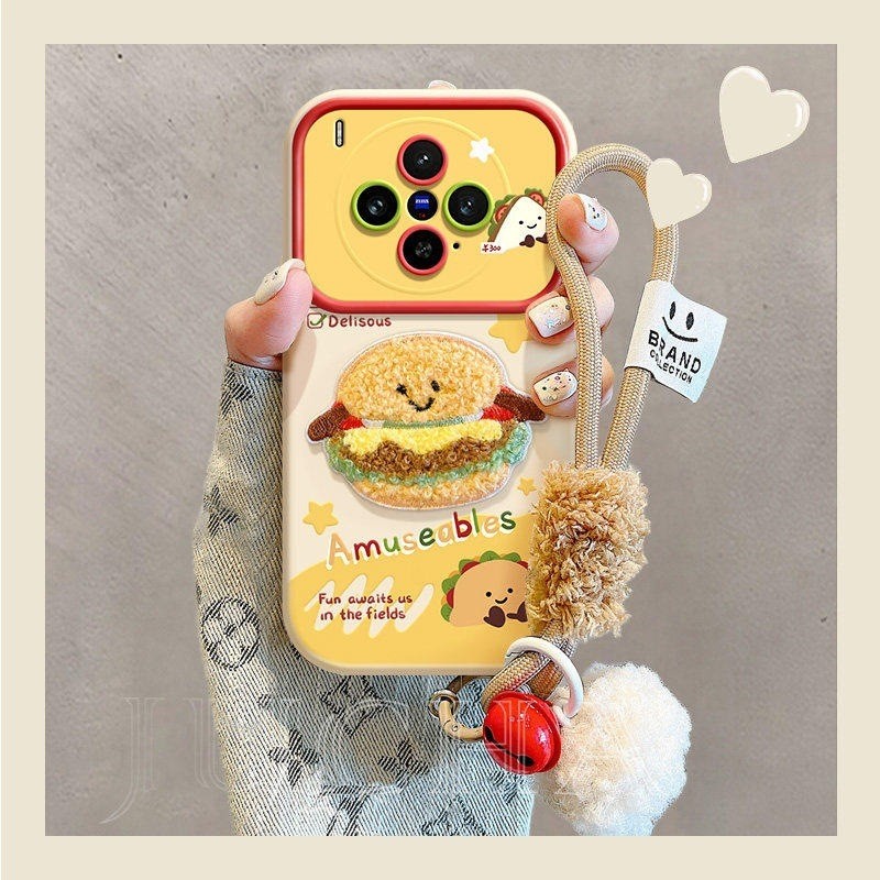 สําหรับ VIVO X300 Pro X200 X100 S ซิลิโคนตุ๊กตาการ์ตูนน่ารักกันกระแทกเคสโทรศัพท์หญิงพร้อมเชือกเส้นเล็ก