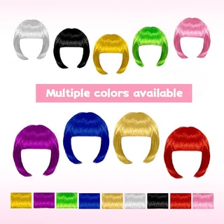 วิกผมยาว วิกผมสีสัน ใส่สบาย หลายสี นุ่ม ระบายอากาศ ปรับได้ ใช้คอสเพลย์ วิกปาร์ตี้