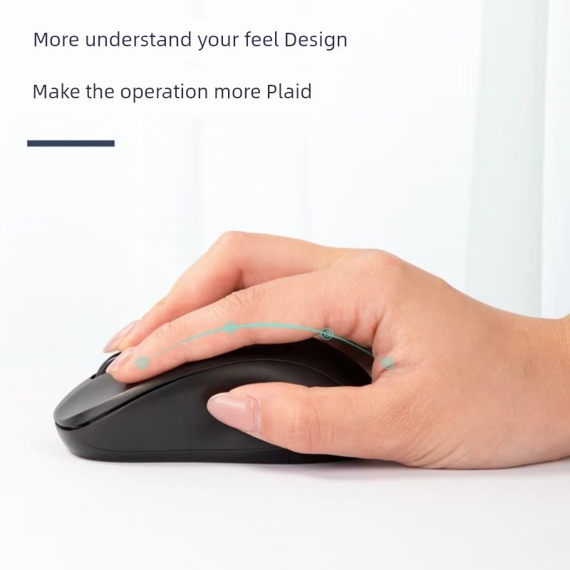 mouse bluetooth mouse wireless เมาส์บลูทูธ Deli Portable Office Light Tone Wireless Mouse 2.4G Bluetooth Office Home เกมคอมพิวเตอร์เมาส์แบบมีสาย