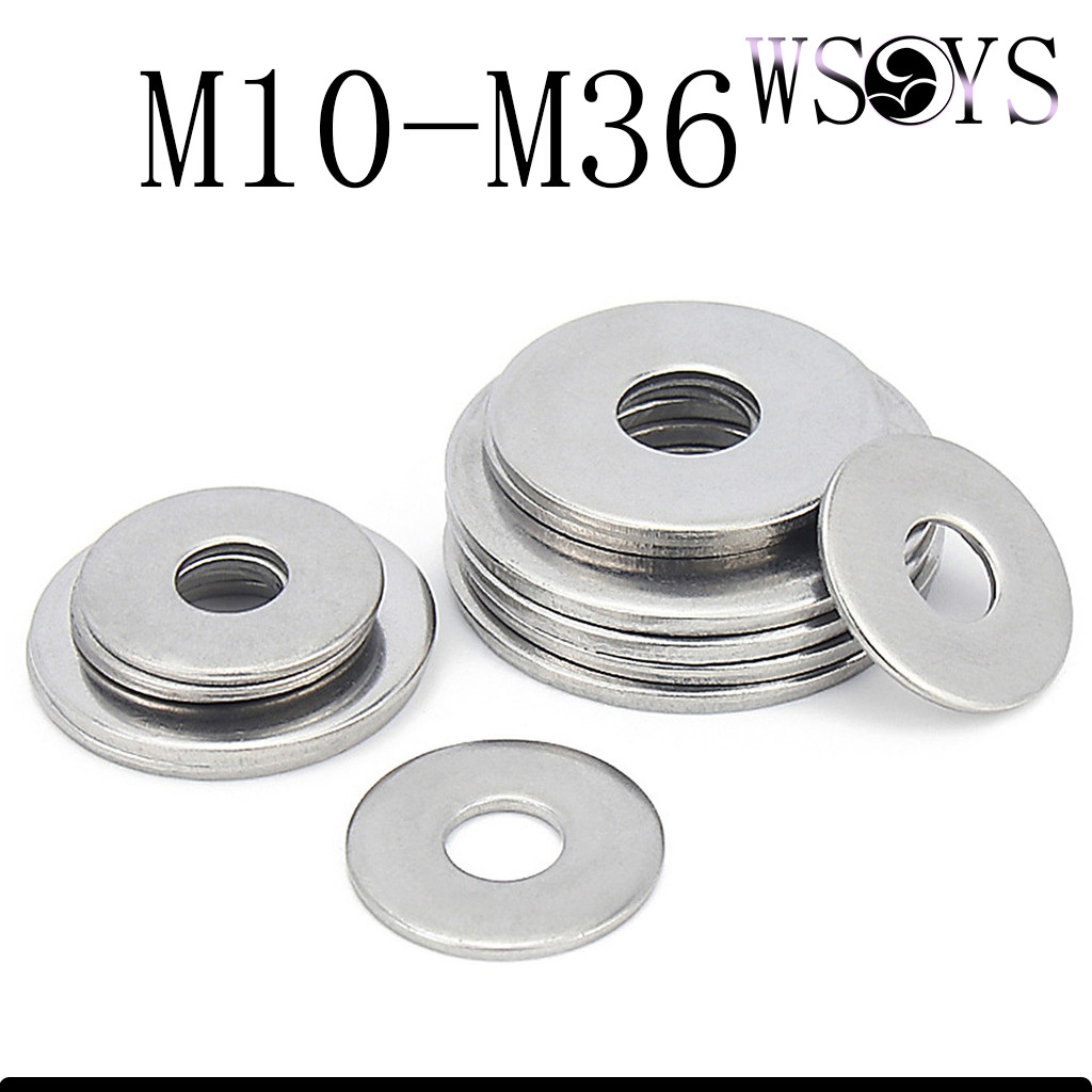 [WSYS] แหวนอีแปะ แหวนรอง น็อตสกรู สแตนเลส 304/Flat Washer SUS304 (M10-M36 DP)