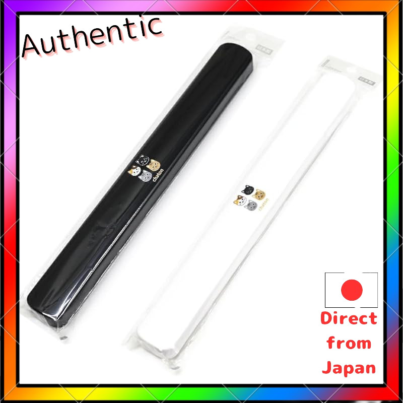 Tanaka Hashi Shop Chaton Stylish Cat-themed Chopsticks and Slide Case Set for Kids and Adults, Japan