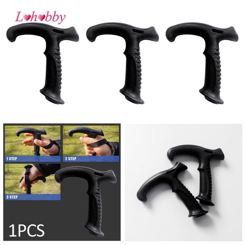 [lovoski2ap] Ergonomic Trekking Pole Handle วัสดุ ABS อุปกรณ์เสริมไม้เท้าสําหรับเดินป่า Camping Moun