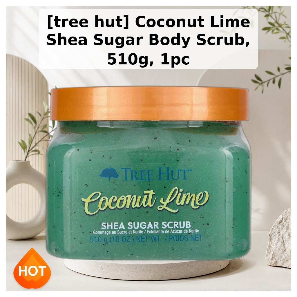 [tree hut] Coconut Lime Shea Sugar Body Scrub, 510g, 1pc / Korean Body Scrub / Exfoliating Sugar by 