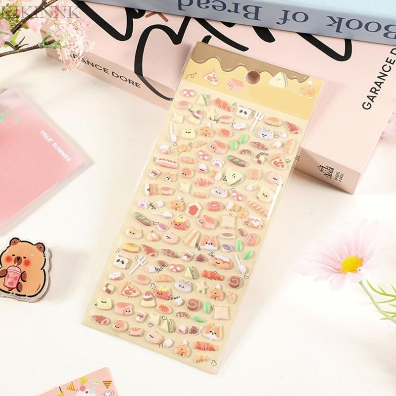 KIKIN Handcraft สติกเกอร์แพทช์ขนาดเล็กแบบใช้ซ้ําได้สําหรับขวดน้ําโน้ตบุ๊ค Scrapbooking