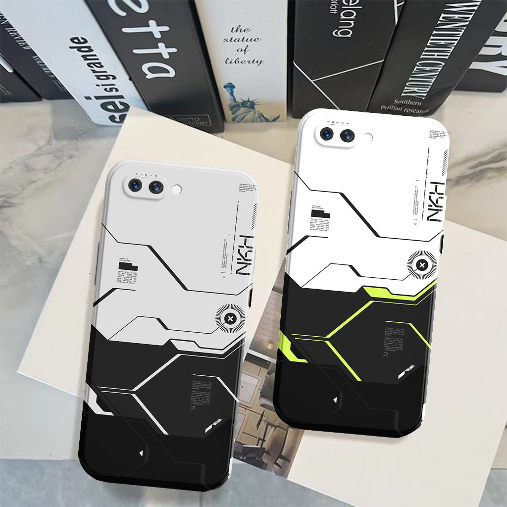 Oppo A3s A1k Realme C1 C2 - Softcase - R0bot Motif - เคสแฟชั่น - กันชน - Procamera