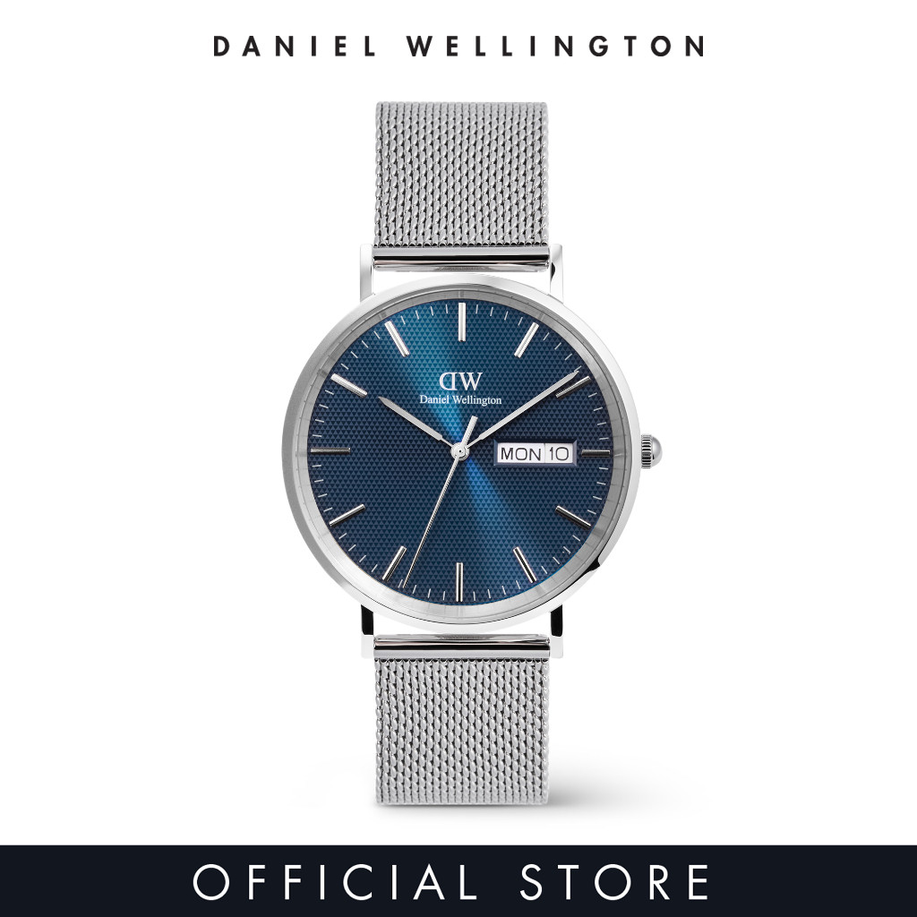 (พรีออเดอร์) Daniel Wellington Classic Day Display 40mm Sterling Arctic Blue - นาฬิกา สีเงิน