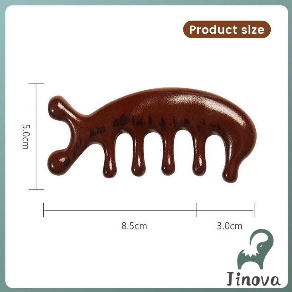 Jnv หวีนวดอเนกประสงค์ นวดศีรษะ หนังศีรษะผ่อนคลาย Massage comb - รูปที่ 6