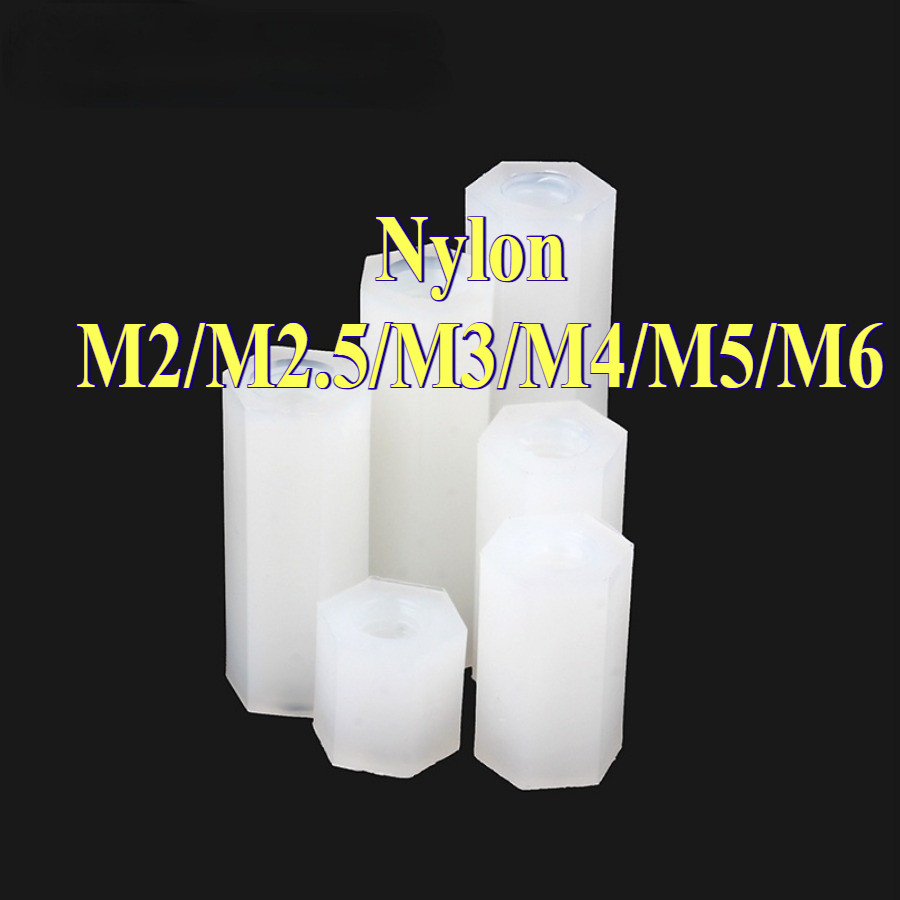 Nylon Spacer สีขาว FF เสารองบอร์ด ไนลอน เมียเมีย DIY รูปที่ 3