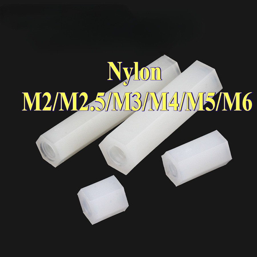 Nylon Spacer สีขาว FF เสารองบอร์ด ไนลอน เมียเมีย DIY รูปที่ 6