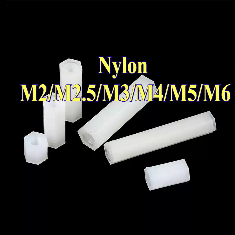 Nylon Spacer สีขาว FF เสารองบอร์ด ไนลอน เมียเมีย DIY รูปที่ 7