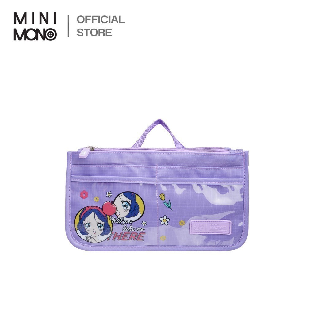 Mini Mono กระเป๋าเครื่องสำอางยูนิเซ็กส์ ลาย Disney Princess