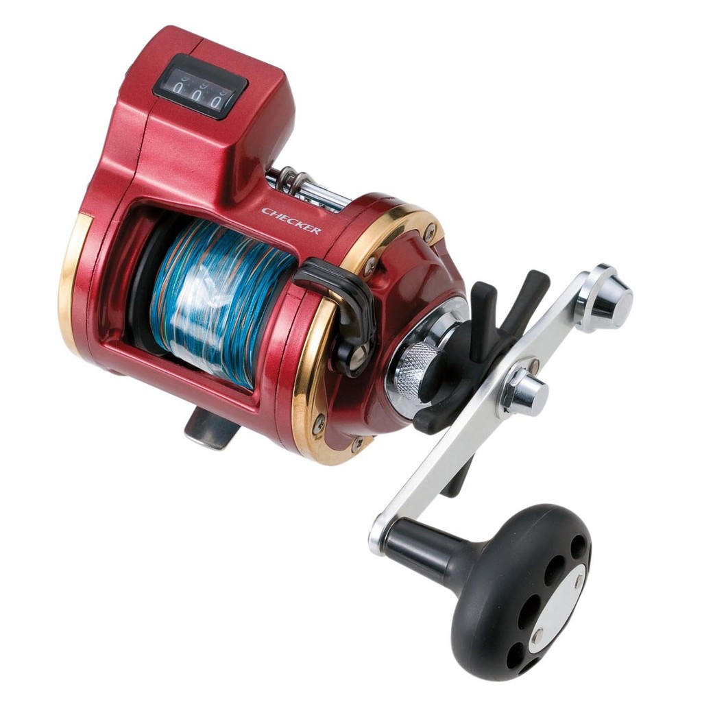 Pro Marine Bait Reel Checker Boat PE4-150M with CH800PE Line