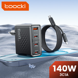 Toocki 140W USB Type C GaN Charger 3C1A สี่พอร์ตประเภท C PD3…