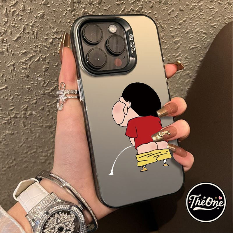 TheOne เคสโทรศัพท์มือถือ การ์ตูนชินจัง เคสสำหรับไอโฟน 11For iPhone 11 12 13 14 15 Pro MAX X XS XR XS 6 7 8 Plus SE2020