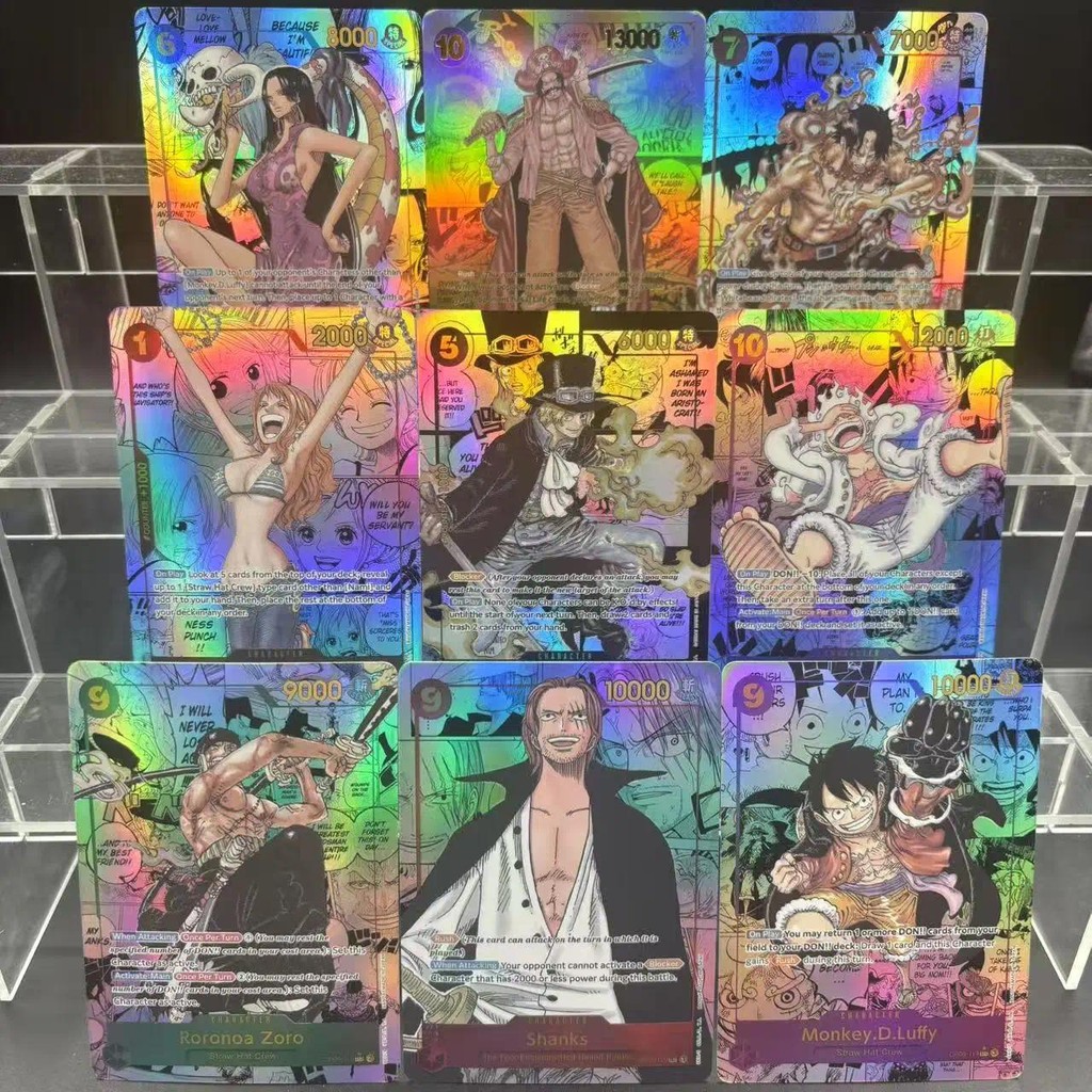 OPCG One Piece EN Roronoa Zoro Monkey D. Luffy OP05-119 DIY Self Made การ์ดเดี่ยวเกมคลาสสิกอะนิเมะการ์ดของเล่น