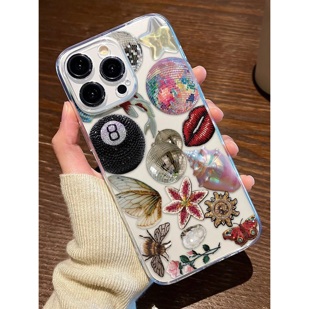 OPPO Collage Element Case หลากหลายชนิดของ Soft Cases สําหรับ A1 3 5 9 11 12 15 16 17 18 31 33 37 38 