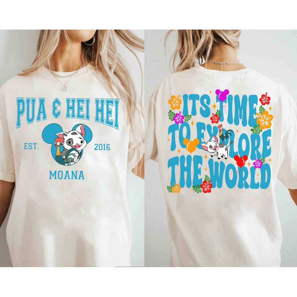 < Hot >  2024 Moana 2 Characters Tee Moana 2 ภาพยนตร์ เสื้อยืด