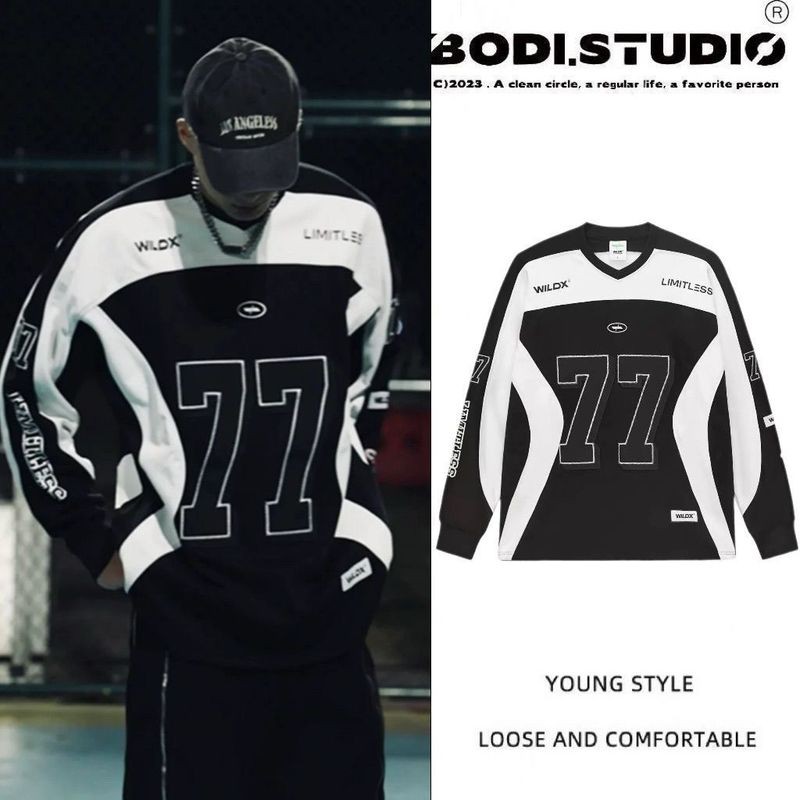 เสื้อยีนส์ฮอกกี้สไตล์เรโทรแขนยาว สไตล์คู่รัก ราคา ถูกที่สุด ดีลบีเคเค แกลเลอรีภาพที่ 8