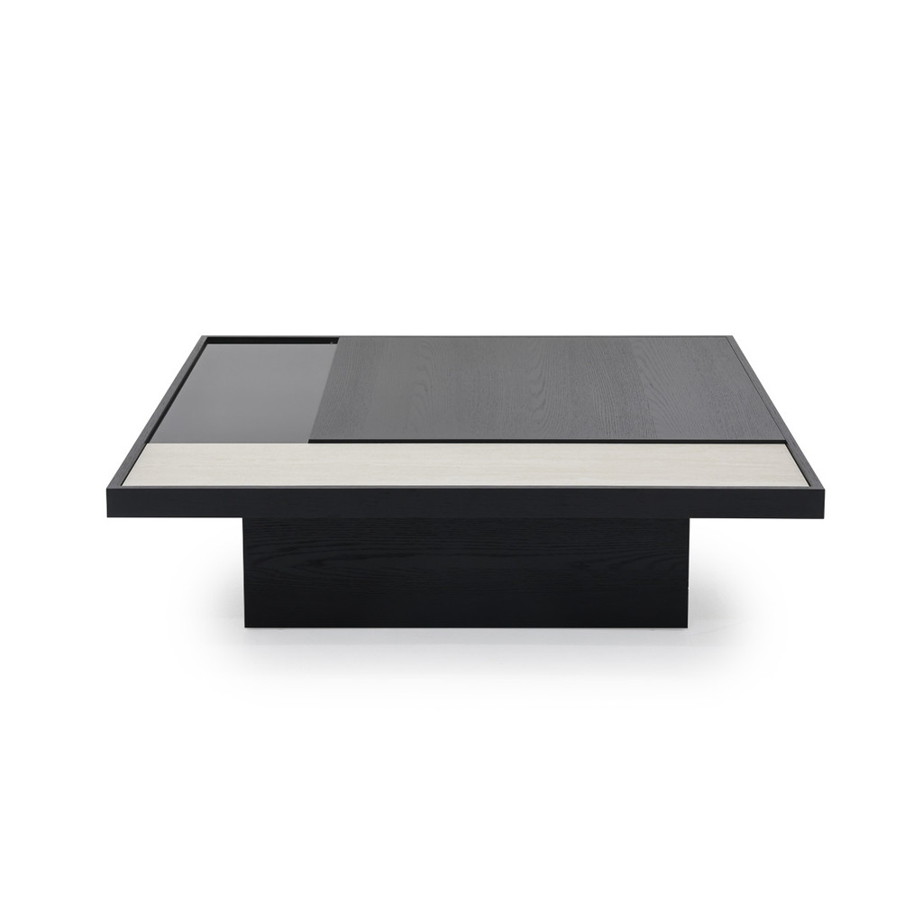 SB Design Square โต๊ะกลาง รุ่น LANDIS สีดำ (120x120x33 ซม.) แบรนด์ DESIGN & DECOR