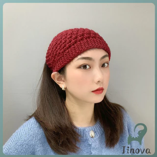 Jnv ผ้าคาดผมวินเทจ ไหมพรมถักเครื่อง เหมาะกับฤดูหนาว สําหรับผู้หญิง headband
