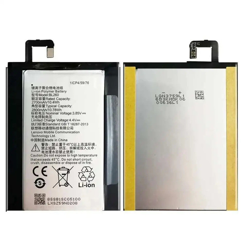 เหมาะสําหรับ Lenovo Vibe S1 Lite S1La40 S1c50 S1a40 BL260 BL250 แบตเตอรี่ใหม่เอี่ยม