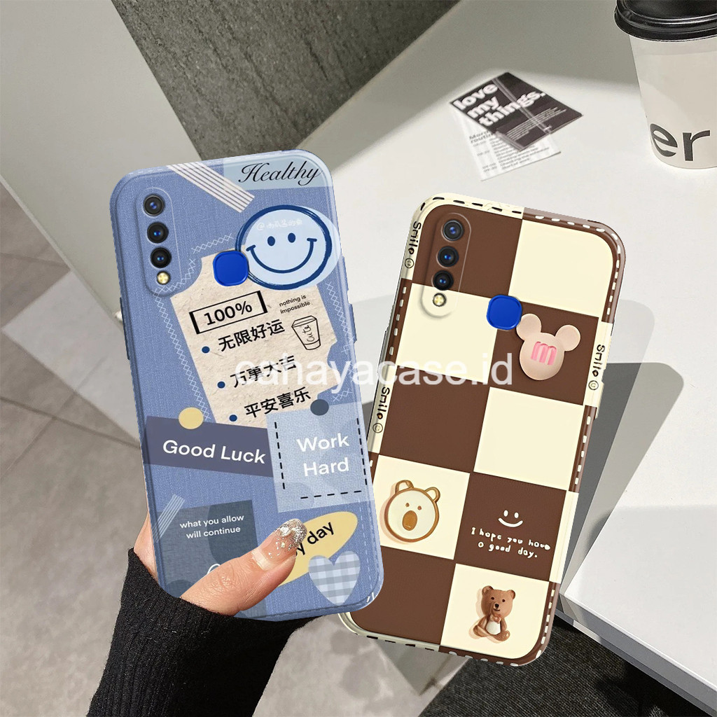 Vivo Z1 Pro Y19 Y17 Y15 Y12 Y12i Y11 Bear Character Case - Tpu Silicone - Girls Case - Custom Case