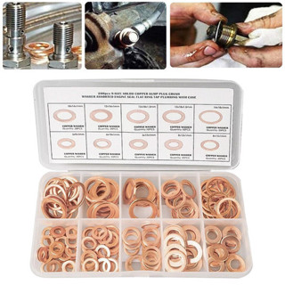 WSEC 200 ชิ้น 9 ข้อมูลจําเพาะของกล่องปะเก็นซีลน้ํามันทองแดงส…