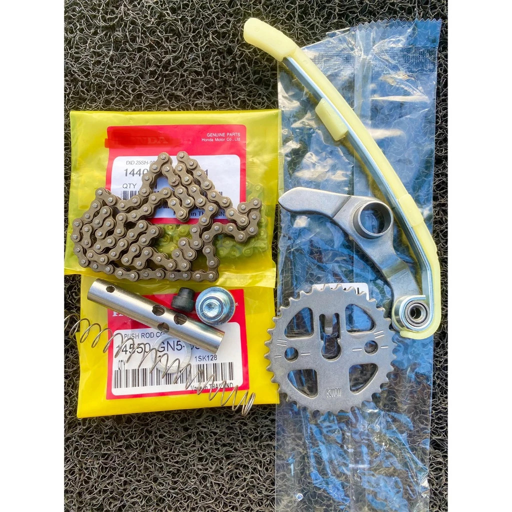 A8DD ชุดโซ่ราวลิ้น ครบชุด โซ่ 90 ข้อ โซ่ 88 ข้อ Honda เวฟ110i เวฟ125 WIN100 พร้อมยางกลิ้ง ยางกด กระบ