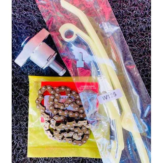 KFAB ชุดโซ่ลาวลิ้น125s/125r/125ไฟเลี้ยวบังลม โซ่92ข้อ+สะพาน+ตัวกดโซ่ พร้อมเปลียนช้วยลดอาการเสียงดังของเครื่องยนต์ได้ เกร