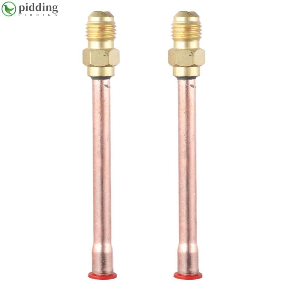 PIDDING 5 ชิ้นข้อต่อท่อทองเหลือง,ทองเหลือง 1/4 SAE Flare Connector,A/C mini split Male Thread Adapte
